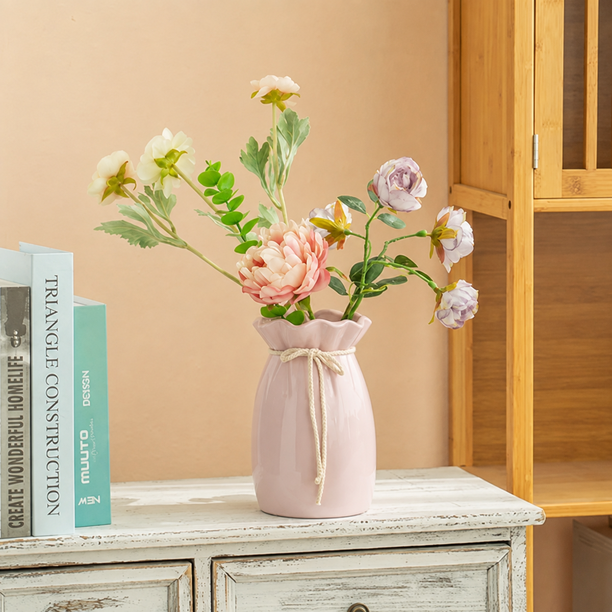 Carved Ceramic Vases