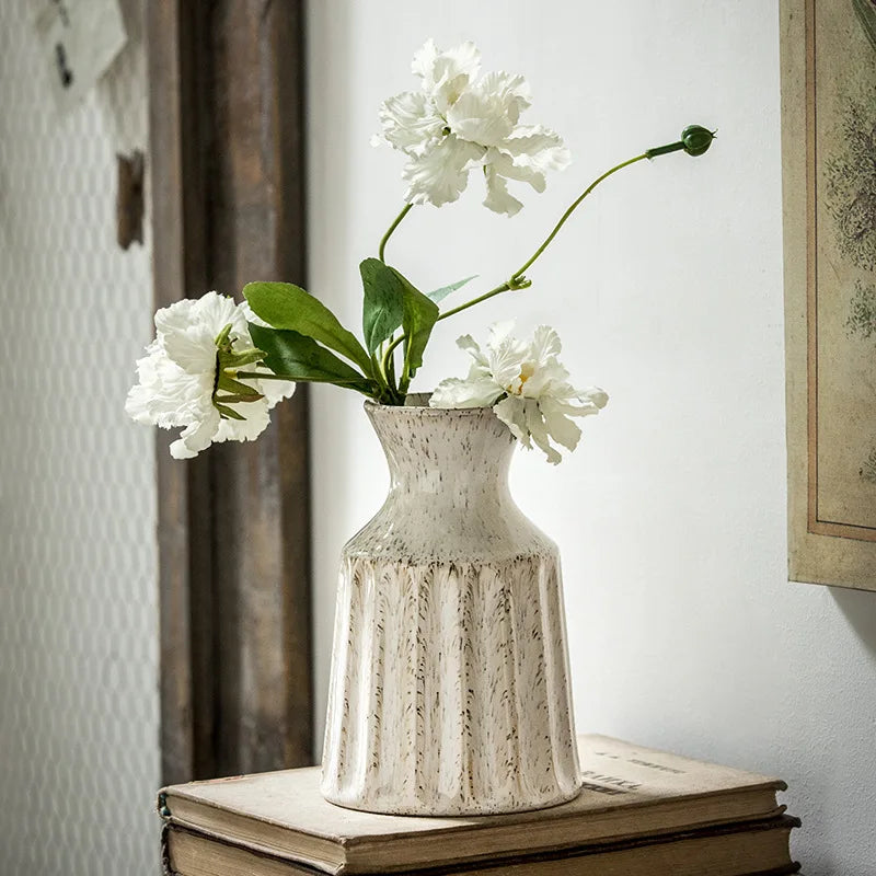 Carved Ceramic Vases