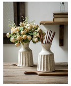 Carved Ceramic Vases