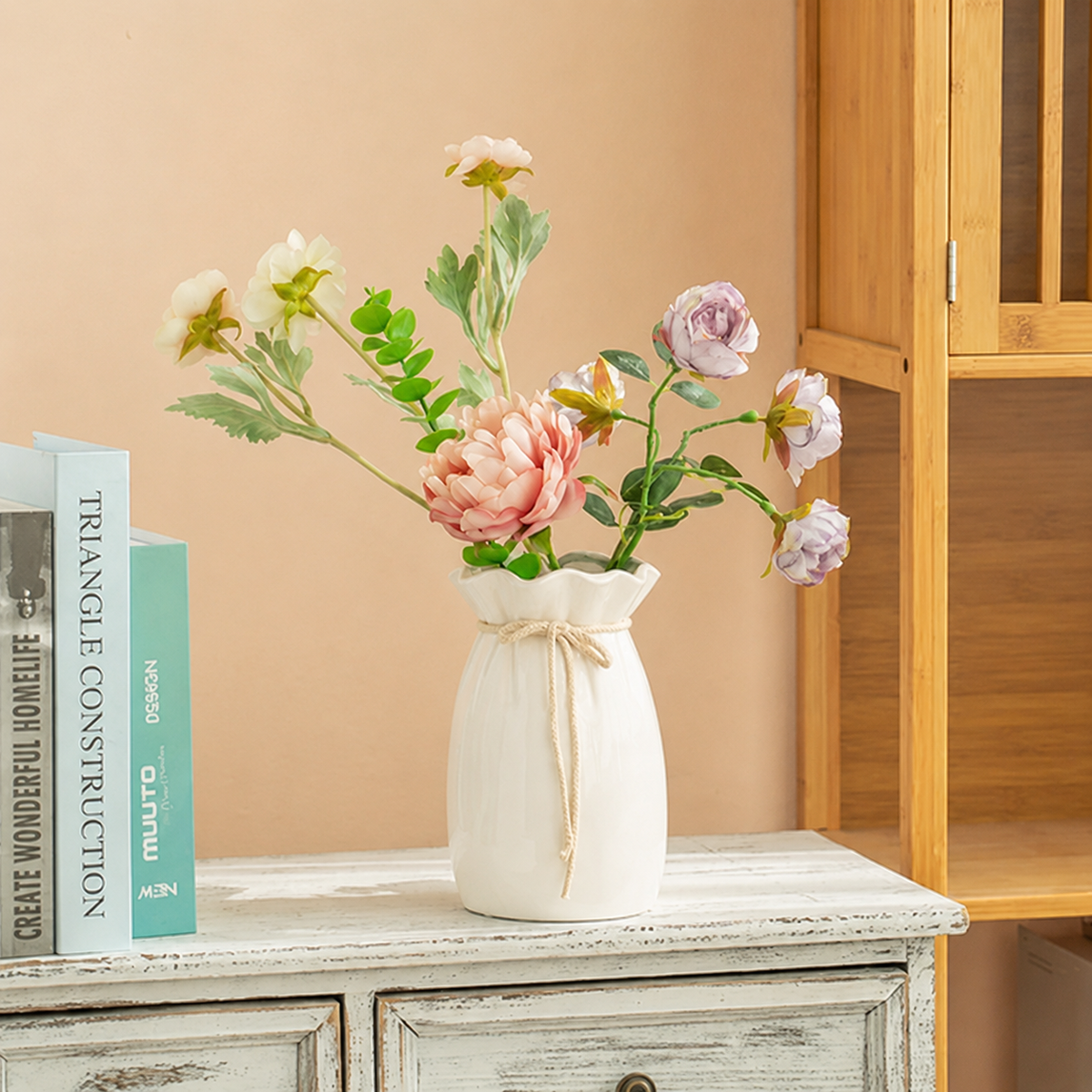 Carved Ceramic Vases